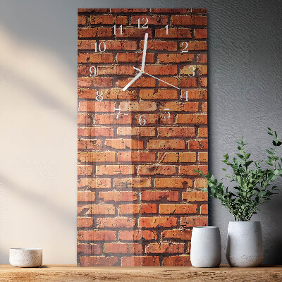Glazen klok verticaal Bakstenen muur