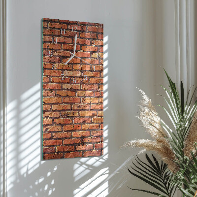 Glazen klok verticaal Bakstenen muur