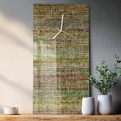Decoratieve glazen klok verticaal Stof