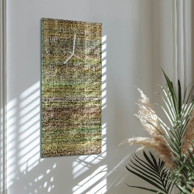 Decoratieve glazen klok verticaal Stof