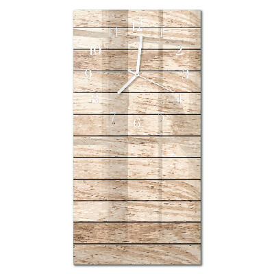 Decoratieve glazen klok verticaal Hout