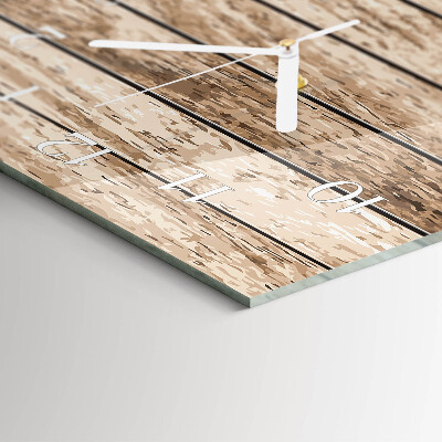 Decoratieve glazen klok verticaal Hout