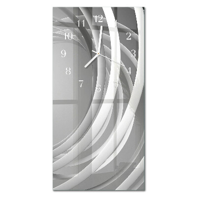 Rechthoekige glas klok verticaal Abstracte cirkels