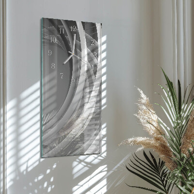 Rechthoekige glas klok verticaal Abstracte cirkels