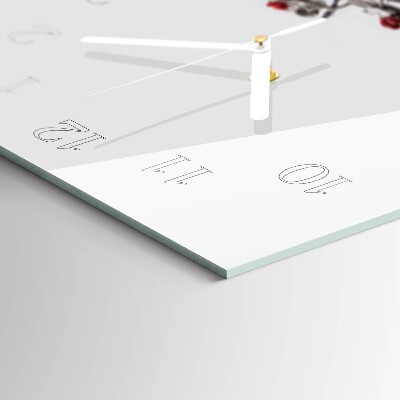 Rechthoekig klok glas met opdruk horizontaal Wijnglas