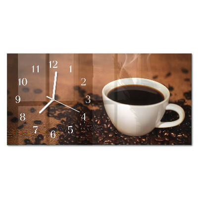 Glazen klok horizontaal Warme koffie-infusie