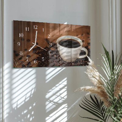 Glazen klok horizontaal Warme koffie-infusie