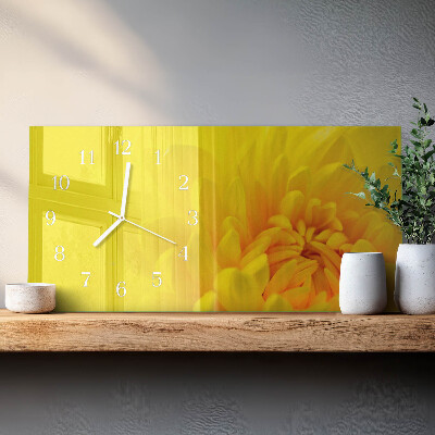 Wandklok glas langwerpig horizontaal Toonhoogte