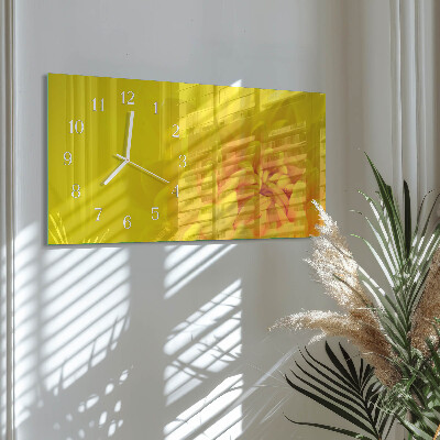 Wandklok glas langwerpig horizontaal Toonhoogte