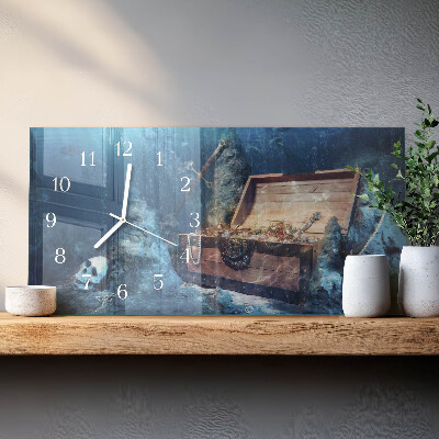 Rechthoekig klok glas met opdruk horizontaal Gezonken waardevolle spullen