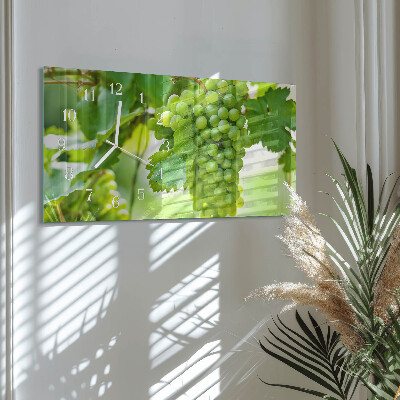 Horizontale wandklok glas Trossen druiven