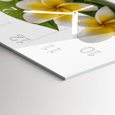 Glazen klok horizontaal Bloeiende planten