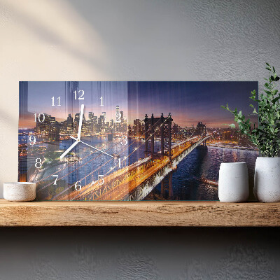 Rechthoekige glazen klok horizontaal New York