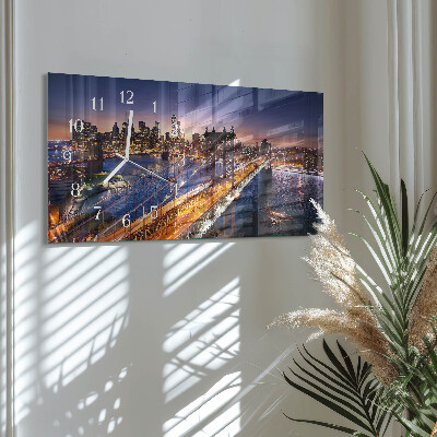 Rechthoekige glazen klok horizontaal New York