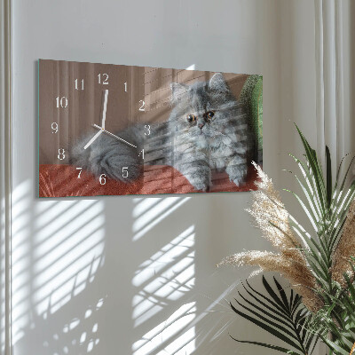 Horizontale wandklok glas Perzisch