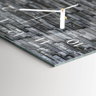 Rechthoekige glazen klok horizontaal Stenen constructie