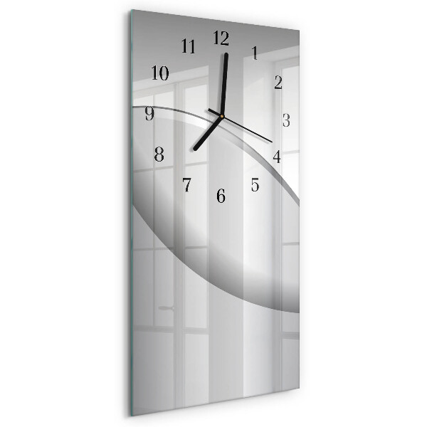 Decoratieve glazen klok verticaal Patroon
