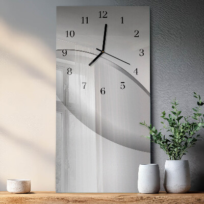 Decoratieve glazen klok verticaal Patroon