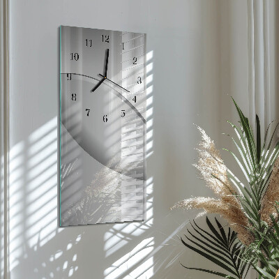 Decoratieve glazen klok verticaal Patroon