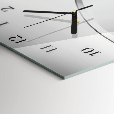 Decoratieve glazen klok verticaal Patroon