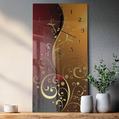 Glazen klok verticaal Abstractie