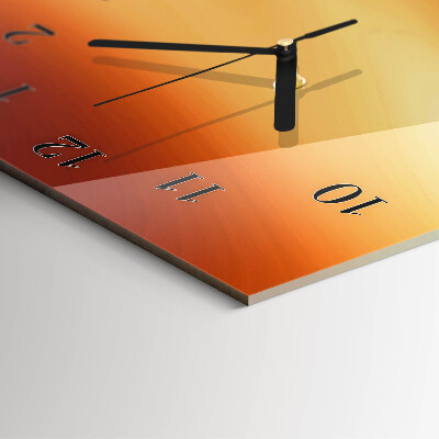 Verticale rechthoekige glazen wandklok Abstractie