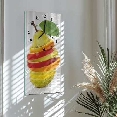 Rechthoekige glas klok verticaal Fruit