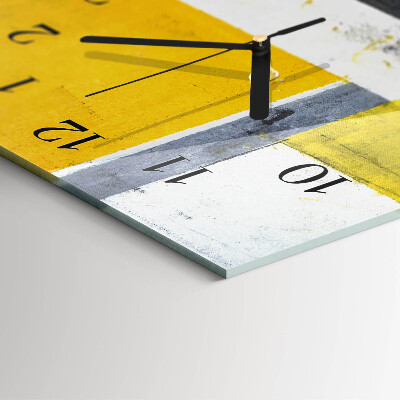Verticale moderne glazen wandklok Deel