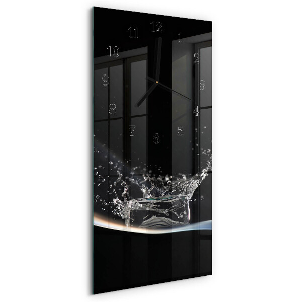 Glazen klok verticaal Water