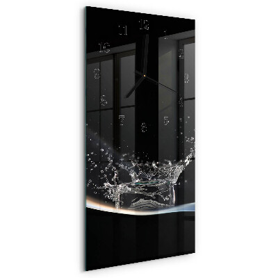 Glazen klok verticaal Water