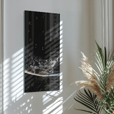 Glazen klok verticaal Water