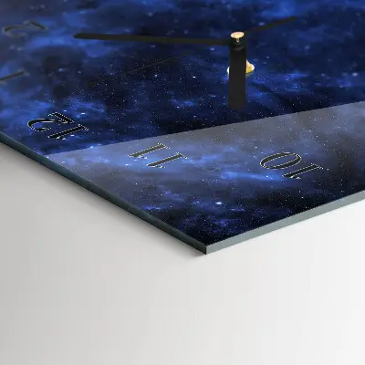 Rechthoekige glas klok verticaal Kosmos