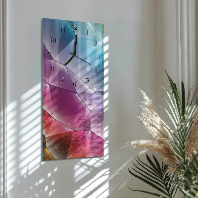 Decoratieve glazen klok verticaal 3D-patroon
