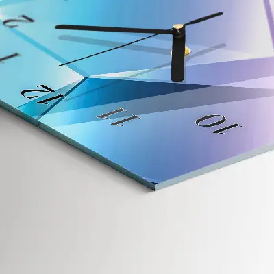 Decoratieve glazen klok verticaal 3D-patroon