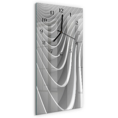 Rechthoekige glas klok verticaal Abstractie