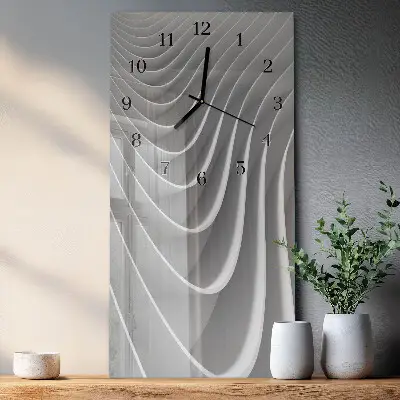 Rechthoekige glas klok verticaal Abstractie