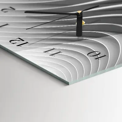 Rechthoekige glas klok verticaal Abstractie