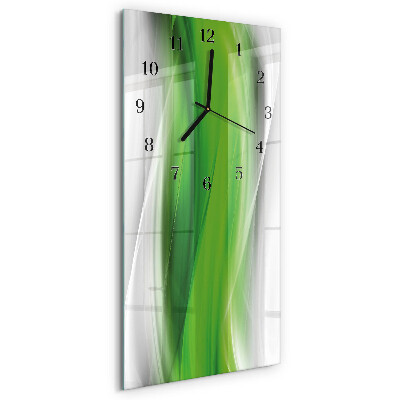 Decoratieve glazen klok verticaal Abstractie