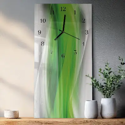 Decoratieve glazen klok verticaal Abstractie