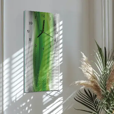 Decoratieve glazen klok verticaal Abstractie