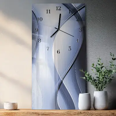 Glazen klok verticaal Abstractie