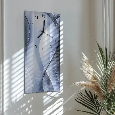 Glazen klok verticaal Abstractie