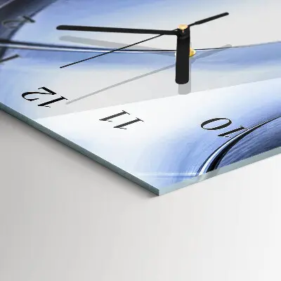 Glazen klok verticaal Abstractie