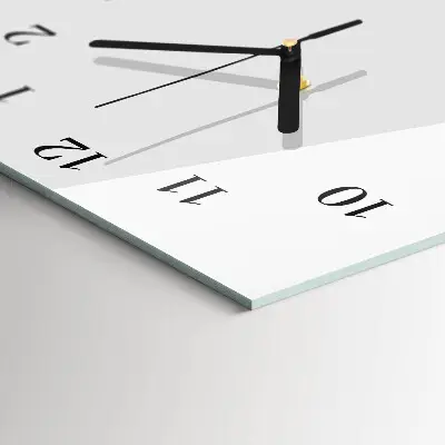 Decoratieve glazen klok verticaal Koffie