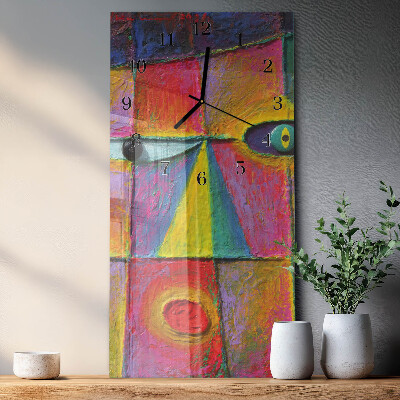 Decoratieve glazen klok verticaal Deel