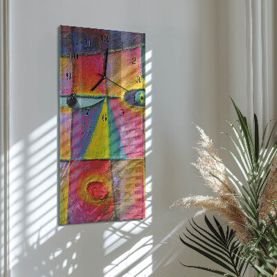 Decoratieve glazen klok verticaal Deel