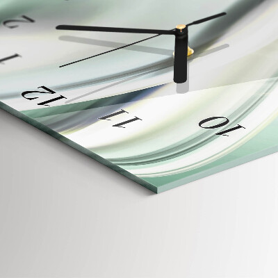 Verticale rechthoekige glazen wandklok Patroon