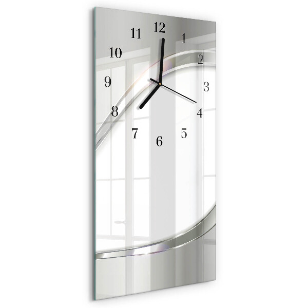 Decoratieve glazen klok verticaal Patroon