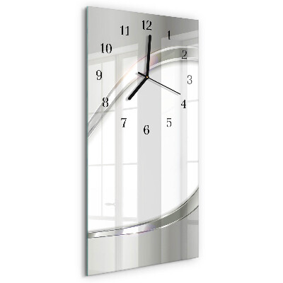 Decoratieve glazen klok verticaal Patroon