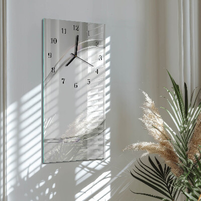 Decoratieve glazen klok verticaal Patroon